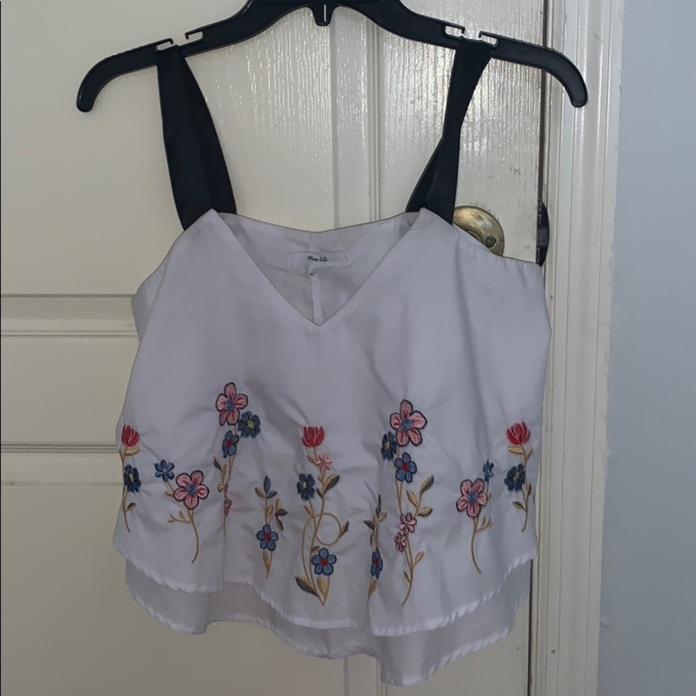 Layered flowy tank top